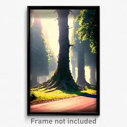 Pixel Art Poster - Striking Copse (8 Bit Psychedelic Trippy Video Game Print)