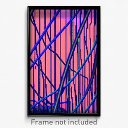 Pixel Art Poster - Wire Frame Glitchy Chantry (8 Bit Video Game Print)
