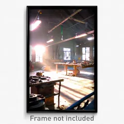 Pixel Art Poster - Ordinary Workshop (8 Bit Psychedelic Trippy Video Game Print)