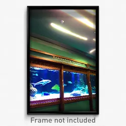 Pixel Art Poster - Treasured Aquarium (8 Bit Psychedelic Video Game Print)