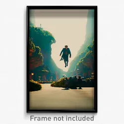 Pixel Art Poster - Spectacular Way (8 Bit Psychedelic Trippy Video Game Print)