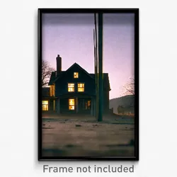 Pixel Art Poster - Barren Parsonage (8 Bit Psychedelic Trippy Video Game Print)