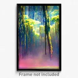 Pixel Art Poster - Dense Gallows (8 Bit Psychedelic Trippy Video Game Print)