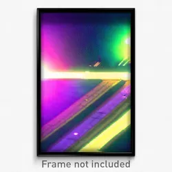 Pixel Art Poster - Acidic Intersection (8 Bit Psychedelic Video Game Print)
