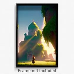 Pixel Art Poster - Admired Glade (8 Bit Psychedelic Trippy Video Game Print)