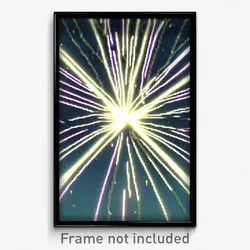 Pixel Art Poster - Wire Frame Glitchy New Year Day (8 Bit Video Game Print)