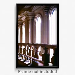 Pixel Art Poster - Cavernous Balustrade (8 Bit Psychedelic Video Game Print)