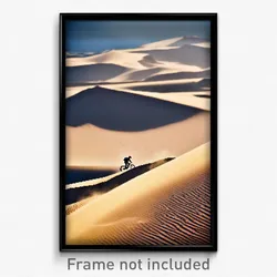 Pixel Art Poster - Dangerous Dunes (8 Bit Psychedelic Trippy Video Game Print)