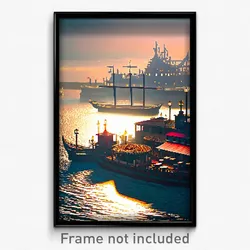 Pixel Art Poster - Elaborate Harbour (8 Bit Psychedelic Trippy Video Game Print)