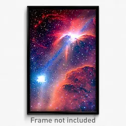 Pixel Art Poster - Pleasant Nebula (8 Bit Psychedelic Trippy Video Game Print)