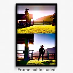 Pixel Art Poster - Different Ranch (8 Bit Psychedelic Trippy Video Game Print)