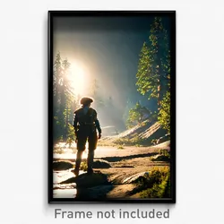 Pixel Art Poster - Unusual Wilderness (8 Bit Psychedelic Video Game Print)