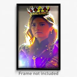 Pixel Art Poster - Candid Crown (8 Bit Psychedelic Trippy Video Game Print)