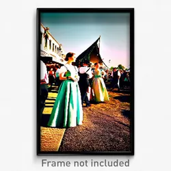 Pixel Art Poster - Old Fashioned Fest (8 Bit Psychedelic Video Game Print)