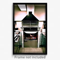 Pixel Art Poster - Huge Stove (8 Bit Psychedelic Trippy Weird Video Game Print)