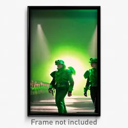 Pixel Art Poster - Green Redoubt (8 Bit Psychedelic Trippy Video Game Print)