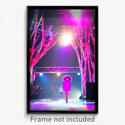 Pixel Art Poster - Flamboyant Catwalk (8 Bit Psychedelic Video Game Print)