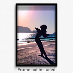 Pixel Art Poster - Memorable Beach (8 Bit Psychedelic Trippy Video Game Print)