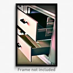 Pixel Art Poster - Swirly Drawer (8 Bit Psychedelic Trippy Video Game Print)