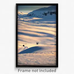 Pixel Art Poster - Notable Snowfields (8 Bit Psychedelic Video Game Print)