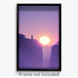 Pixel Art Poster - Mellow Domain (8 Bit Psychedelic Trippy Video Game Print)