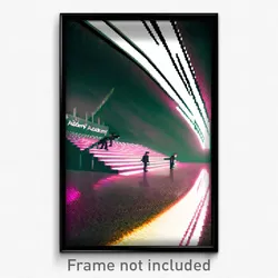 Pixel Art Poster - Distorted Academy (8 Bit Psychedelic Trippy Video Game Print)