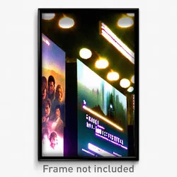 Pixel Art Poster - Gracious Movie Festival (8 Bit Psychedelic Video Game Print)