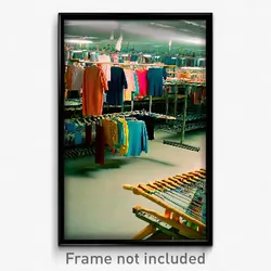 Pixel Art Poster - Crowded Drying Rack (8 Bit Psychedelic Video Game Print)