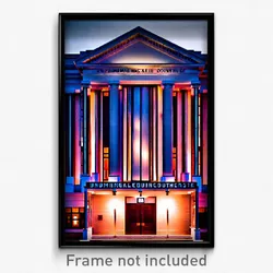 Pixel Art Poster - Unimaginable Courthouse (8 Bit Psychedelic Video Game Print)