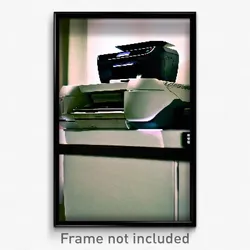 Pixel Art Poster - Curvy Printer (8 Bit Psychedelic Trippy Video Game Print)