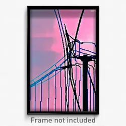 Pixel Art Poster - Major Wire (8 Bit Psychedelic Trippy Weird Video Game Print)
