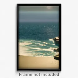 Pixel Art Poster - Unsightly Seascape (8 Bit Psychedelic Video Game Print)