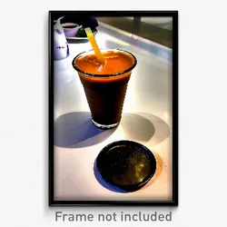 Pixel Art Poster - Droopy Thai Tea (8 Bit Psychedelic Trippy Video Game Print)