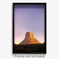 Pixel Art Poster - Old Butte (8 Bit Psychedelic Trippy Weird Video Game Print)