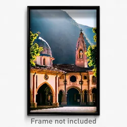 Pixel Art Poster - Impeccable Monastery (8 Bit Psychedelic Video Game Print)