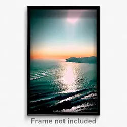 Pixel Art Poster - Massive Seascape (8 Bit Psychedelic Trippy Video Game Print)