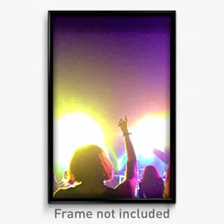 Pixel Art Poster - Puny Concert (8 Bit Psychedelic Trippy Video Game Print)