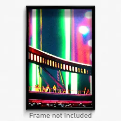 Pixel Art Poster - Unsightly Movie Festival (8 Bit Psychedelic Video Game Print)
