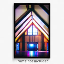 Pixel Art Poster - Superficial Attic (8 Bit Psychedelic Trippy Video Game Print)