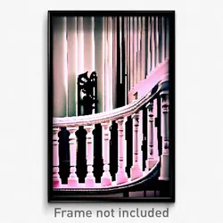 Pixel Art Poster - Quirky Balustrade (8 Bit Psychedelic Trippy Video Game Print)