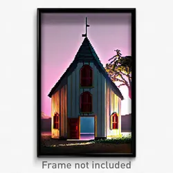 Pixel Art Poster - Active Cathouse (8 Bit Psychedelic Trippy Video Game Print)