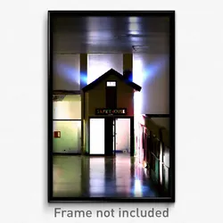 Pixel Art Poster - Vacant Safehouse (8 Bit Psychedelic Trippy Video Game Print)