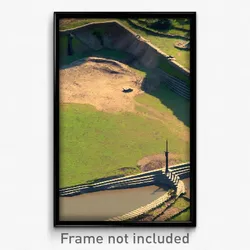 Pixel Art Poster - Unimaginable Earthworks (8 Bit Psychedelic Video Game Print)