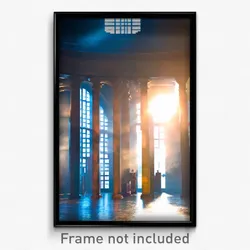 Pixel Art Poster - Natural Academy (8 Bit Psychedelic Trippy Video Game Print)