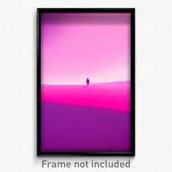 Pixel Art Poster - Pink Expanse (8 Bit Psychedelic Trippy Video Game Print)