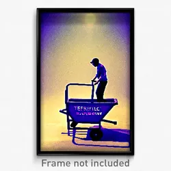 Pixel Art Poster - Terrific Barrow (8 Bit Psychedelic Trippy Video Game Print)