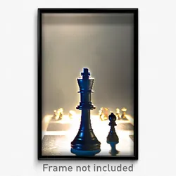 Pixel Art Poster - Agile Chess Piece (8 Bit Psychedelic Trippy Video Game Print)