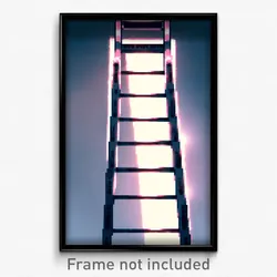 Pixel Art Poster - Advanced Ladder (8 Bit Psychedelic Trippy Video Game Print)