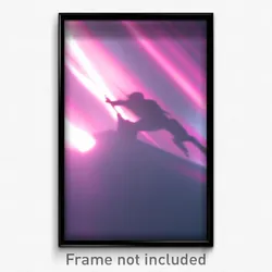 Pixel Art Poster - Digital Abyss (8 Bit Psychedelic Trippy Video Game Print)