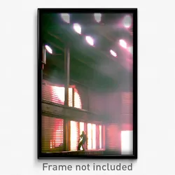 Pixel Art Poster - Bright Hideout (8 Bit Psychedelic Trippy Video Game Print)